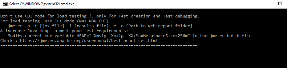 Setting up JMeter, Load testing with JMeter