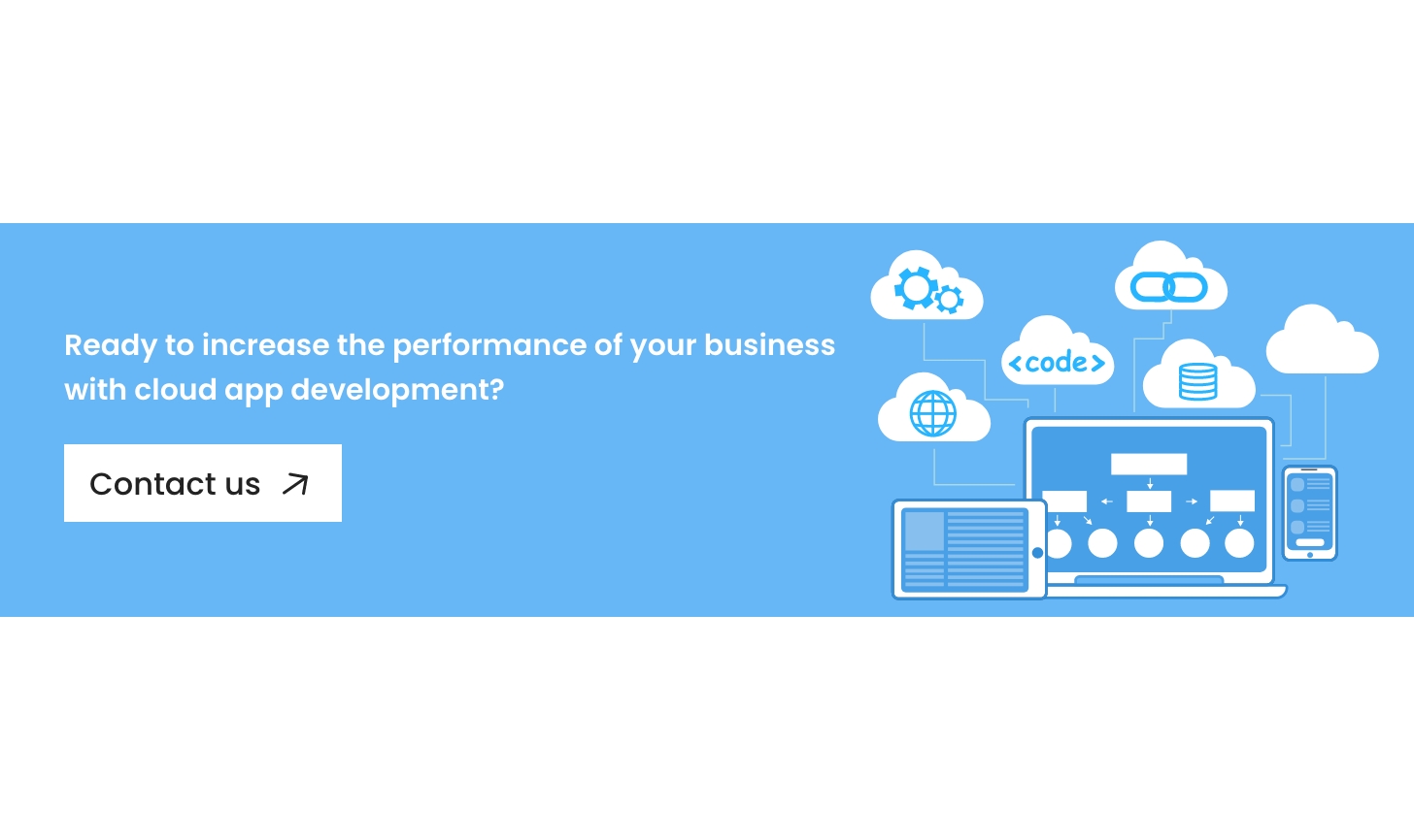 Ready to increase the performance of your business with cloud app development? - Contact us