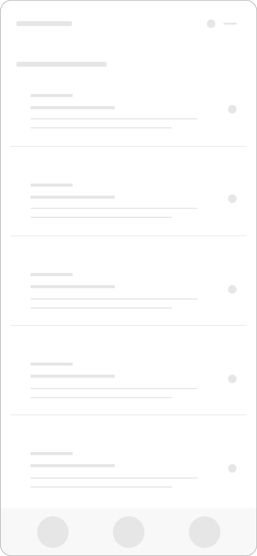 Your Access Wireframe