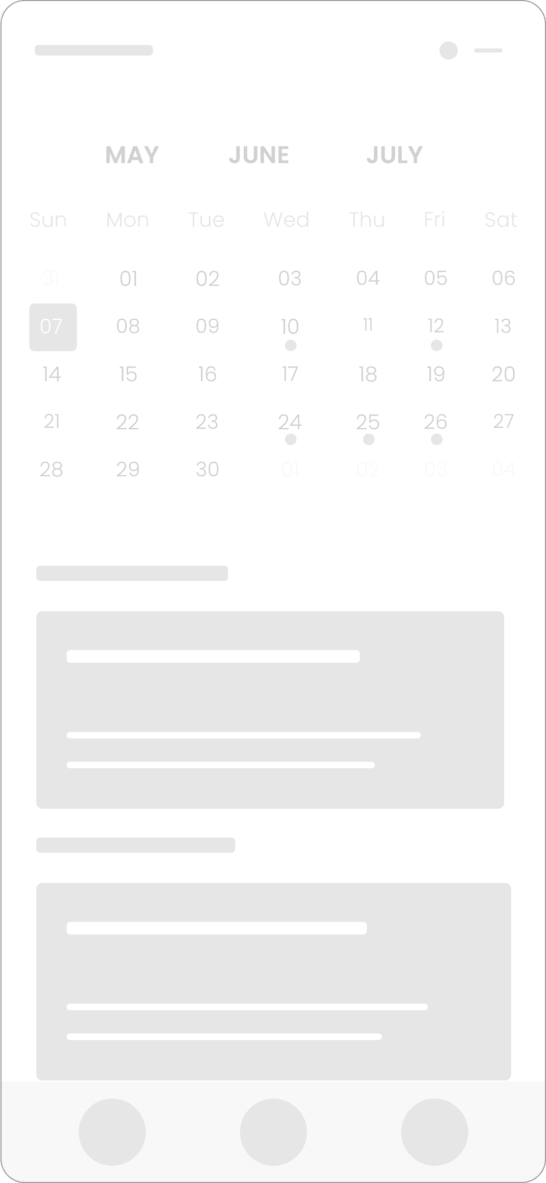 Your Access Wireframe