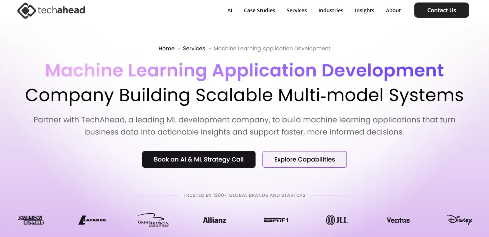 Machine Learning Application Development | TechAhead