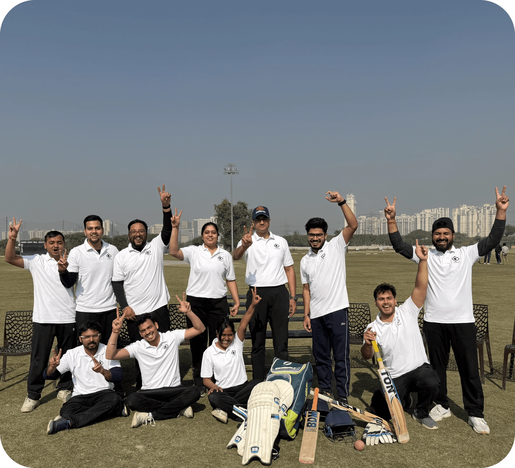 TechAhead Team on the Cricket Field