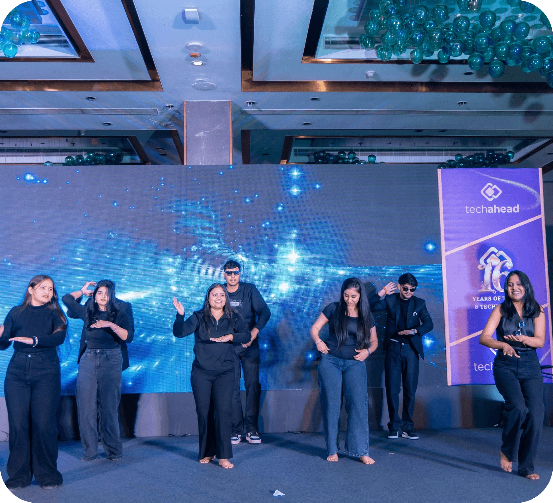 TechAhead Team Dance Performance on 16th Anniversary