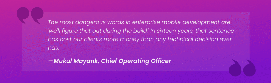 Quote By Mukul Mayank, Chief Operating Officer