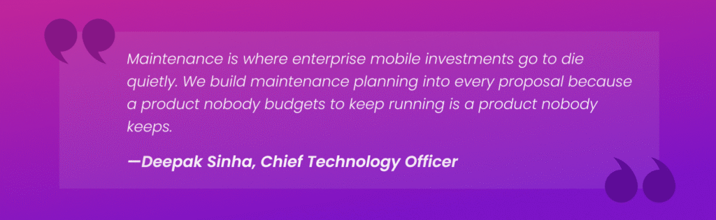 Quote by Deepak Sinha, Chief Technology Officer
